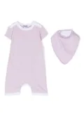 KINDRED organic-cotton romper set - Purple