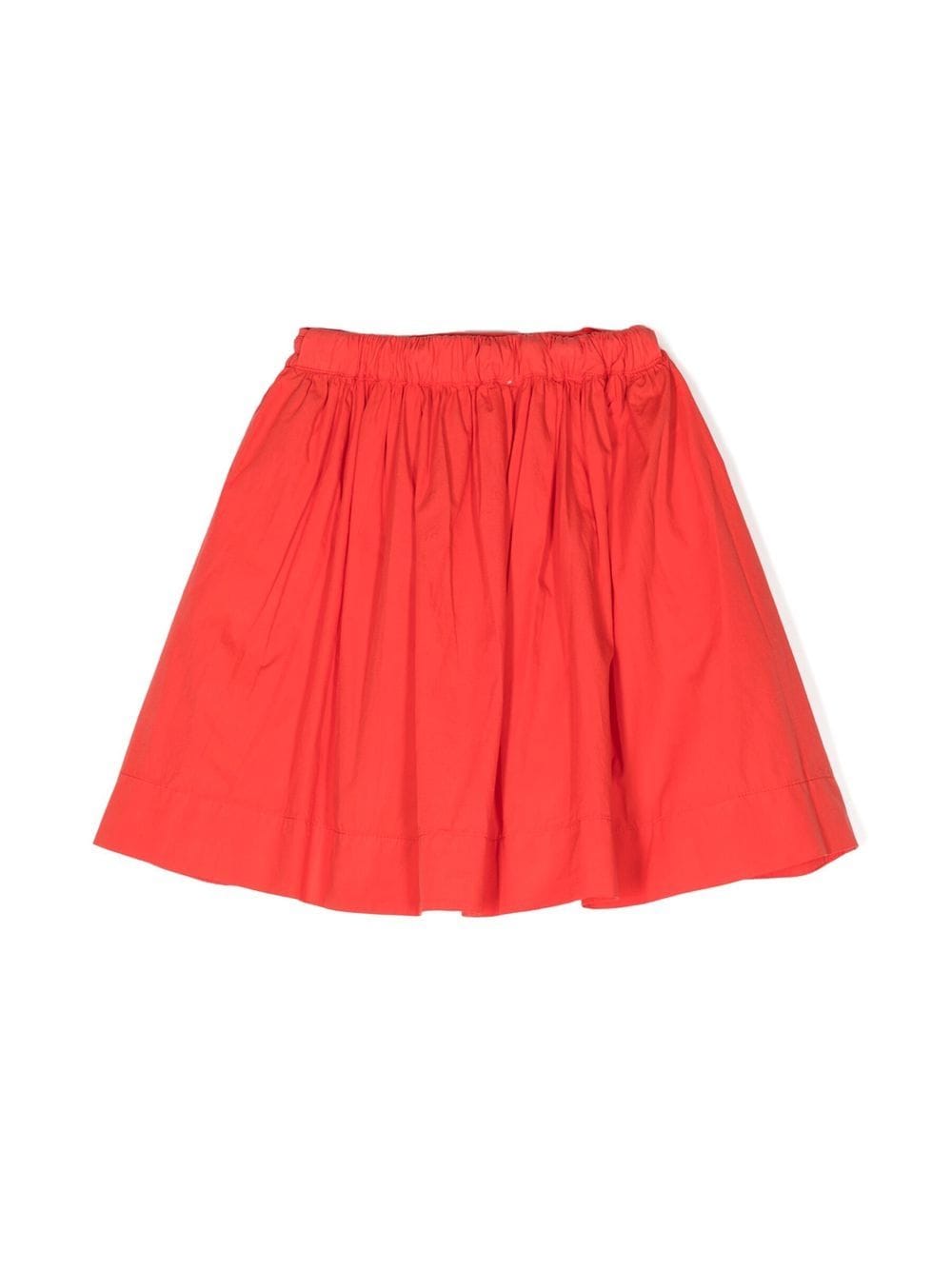 Shop Kindred Self-tie Organic-cotton Skirt In Orange