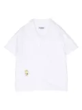 KINDRED embroidered-motif organic-cotton shirt - White