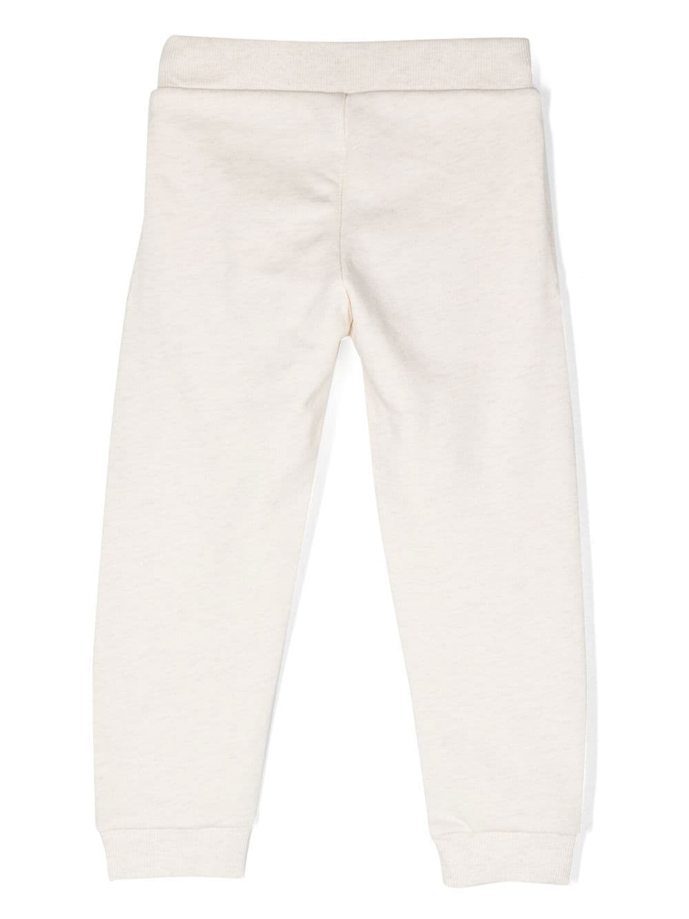 Kenzo Kids Trainingsbroek met geborduurd logo - Beige