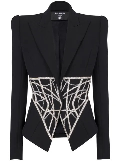 Balmain double-breasted wool blazer