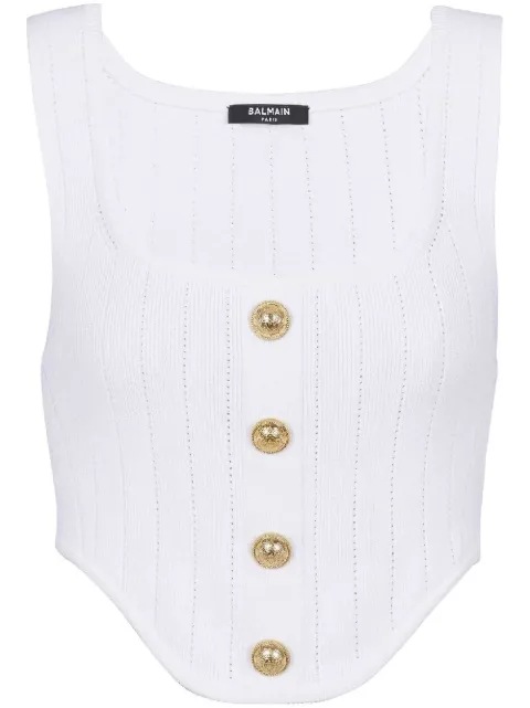 Balmain Regata corset de tricô