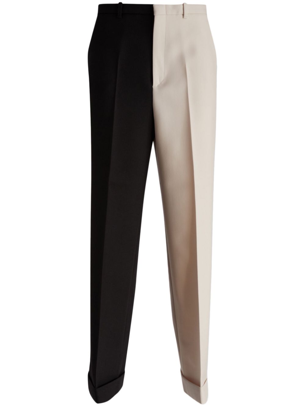 Gucci two-tone wool trousers - Black