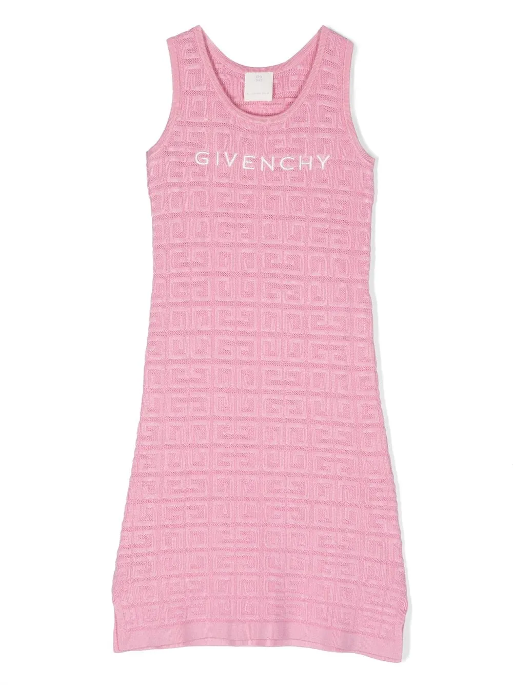 

Givenchy Kids 4G knitted sleeveless dress - Pink