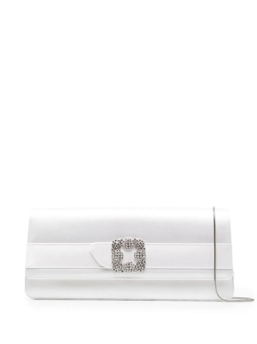 

Manolo Blahnik crystal-detail shoulder bag - White