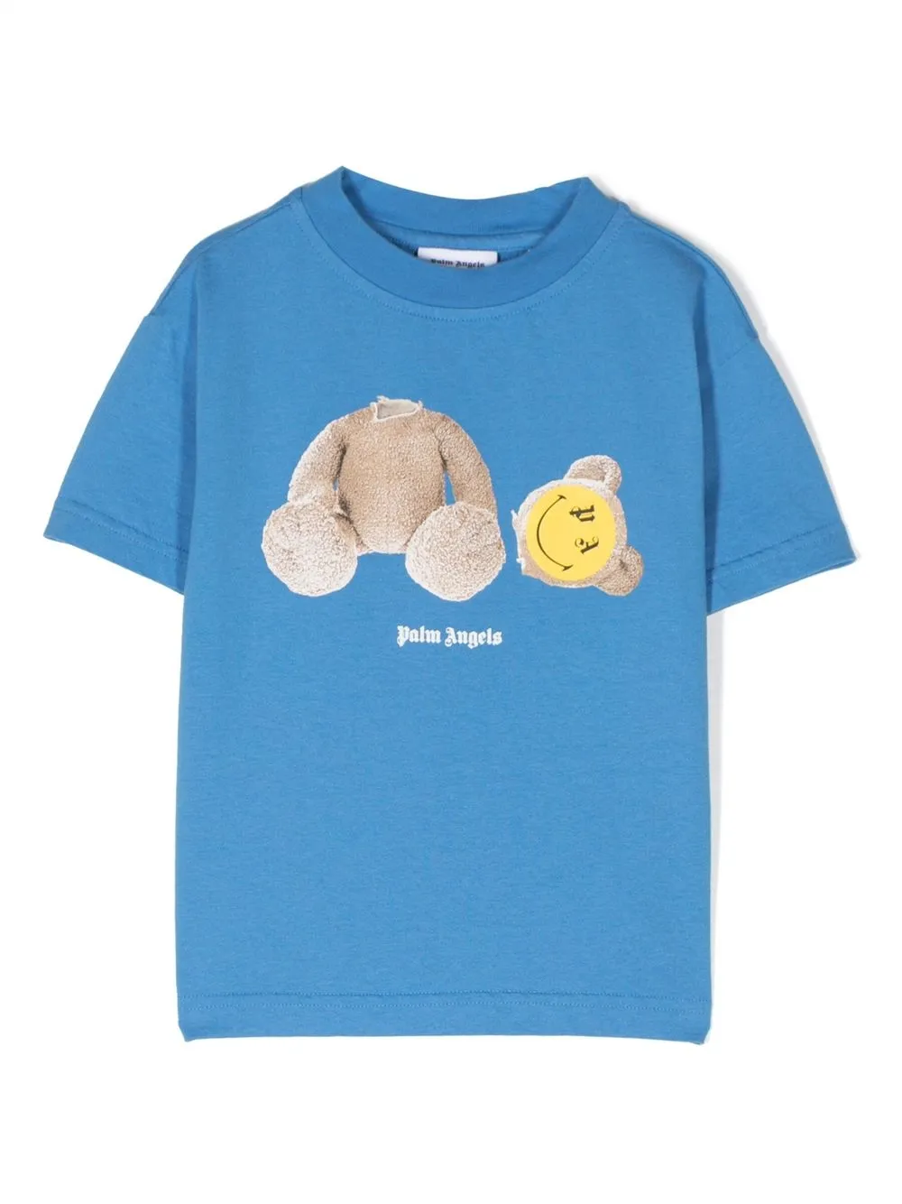 

Palm Angels Kids graphic-print T-shirt - Blue
