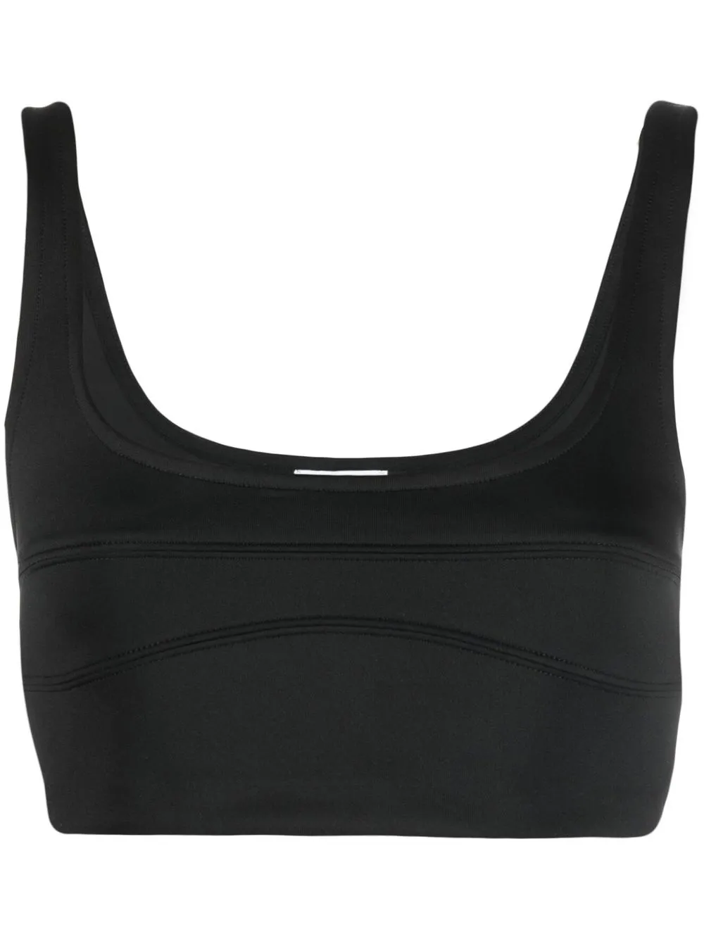 

Calvin Klein cropped square-neck top - Black
