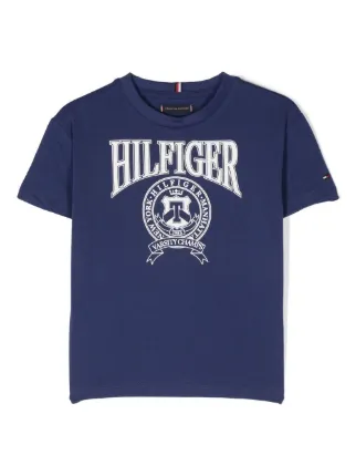 Tommy Hilfiger logo-print Short Sleeved T-shirt - Farfetch