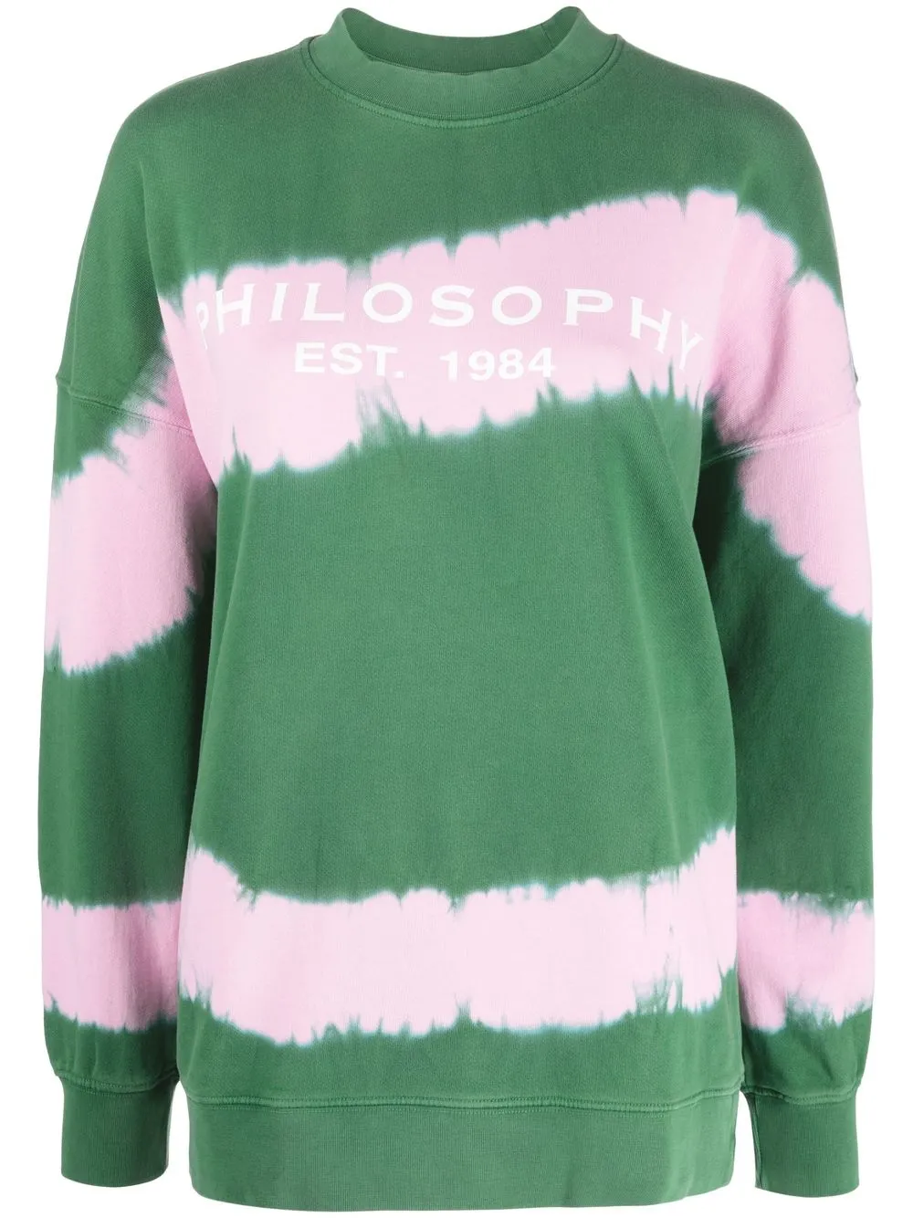 

Philosophy Di Lorenzo Serafini logo-print tie-dye sweatshirt - Green