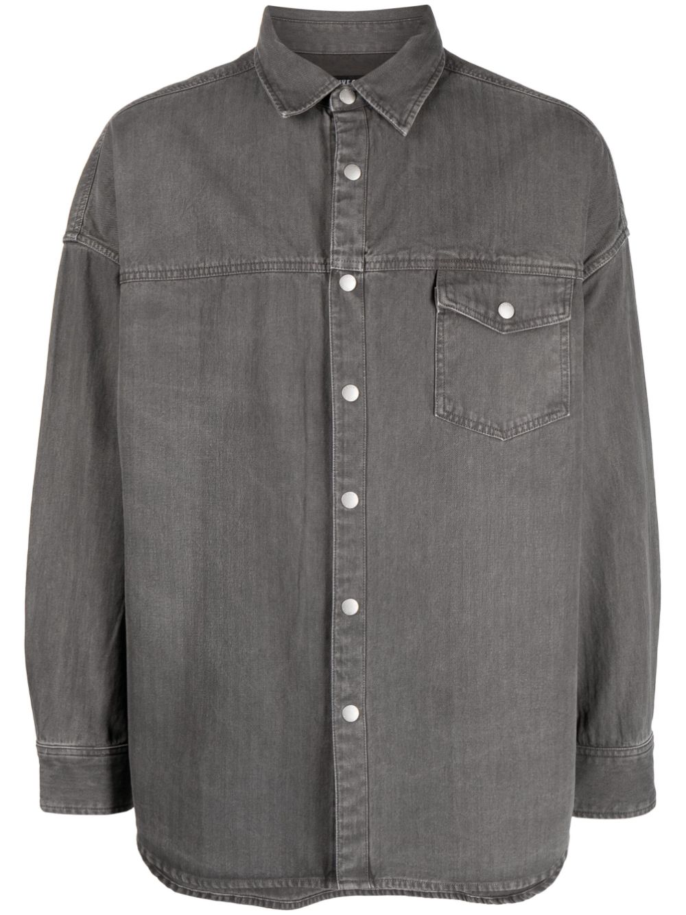 Five Cm Check-print Short-sleeved Shirt In Grey