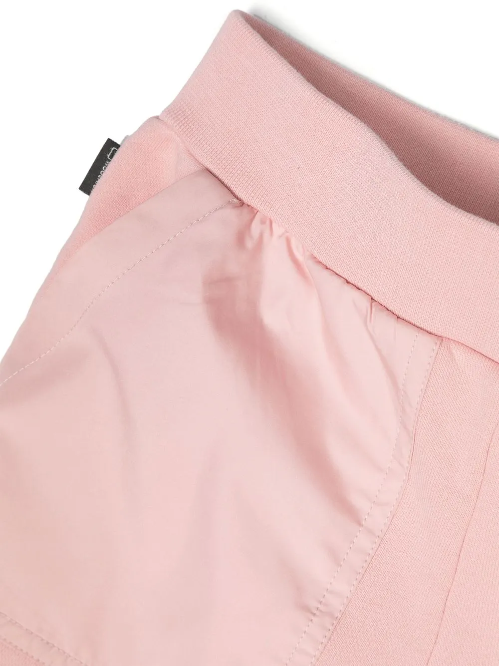 Woolrich Panelled Elasticated-waist Shorts In Pink