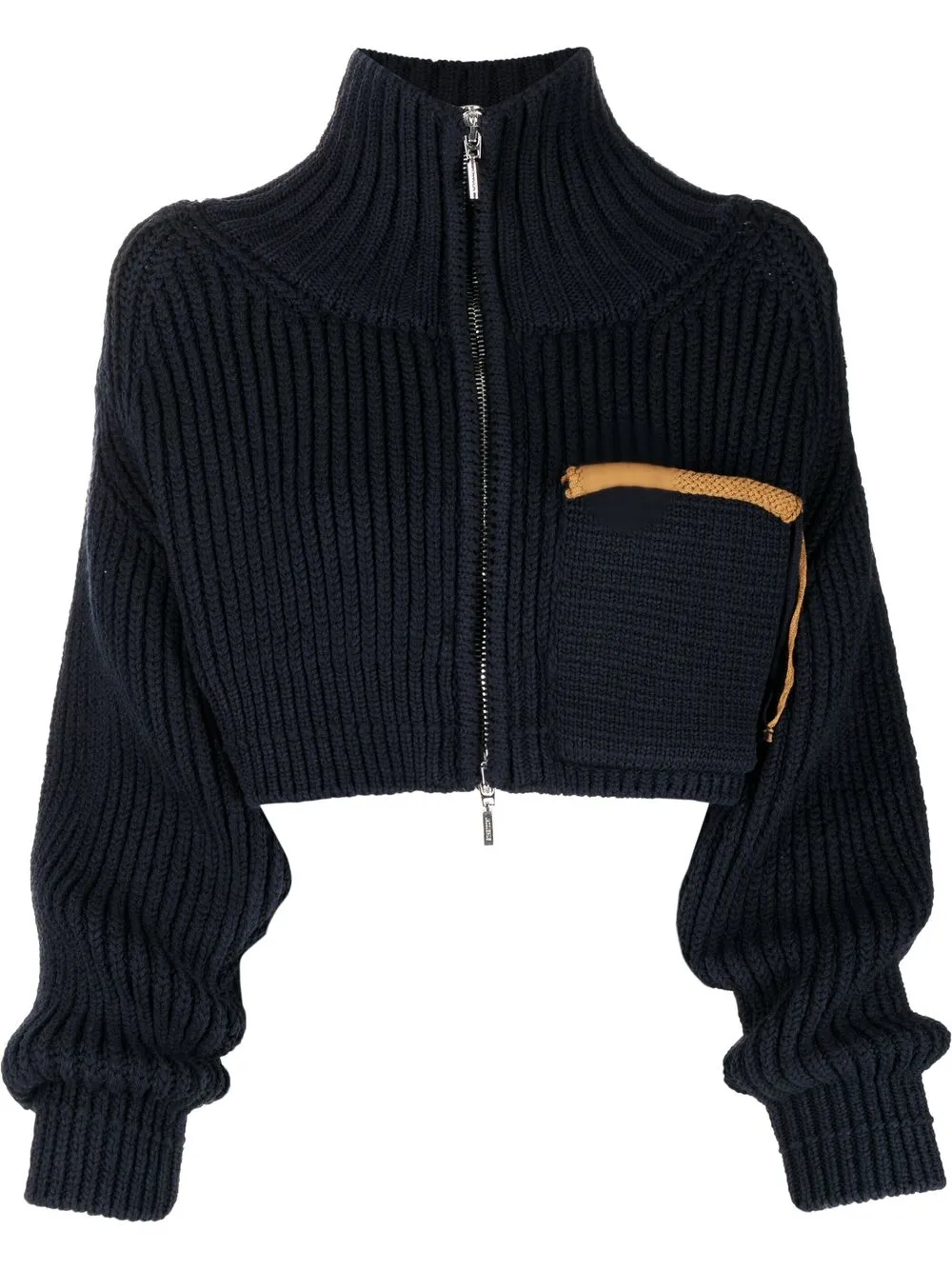 

Jacquemus Le cardigan Arco court zip-up jacket - Blue