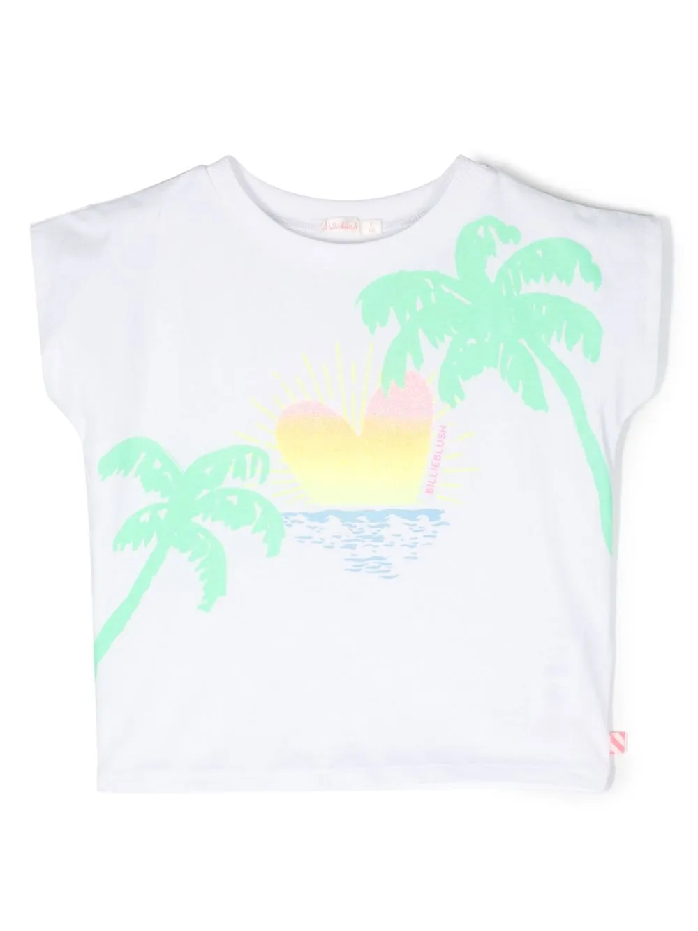 

Billieblush graphic-print cropped vest - White
