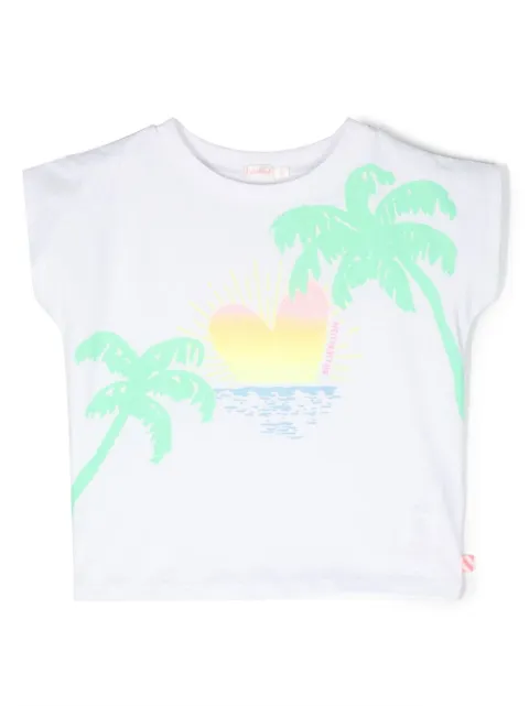 Billieblush graphic-print cropped vest