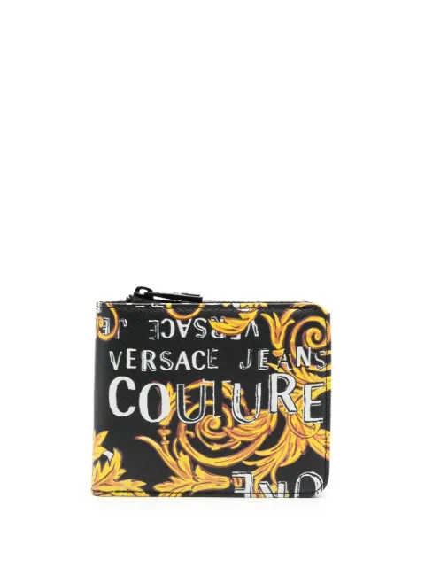 Barocco-print bi-fold wallet