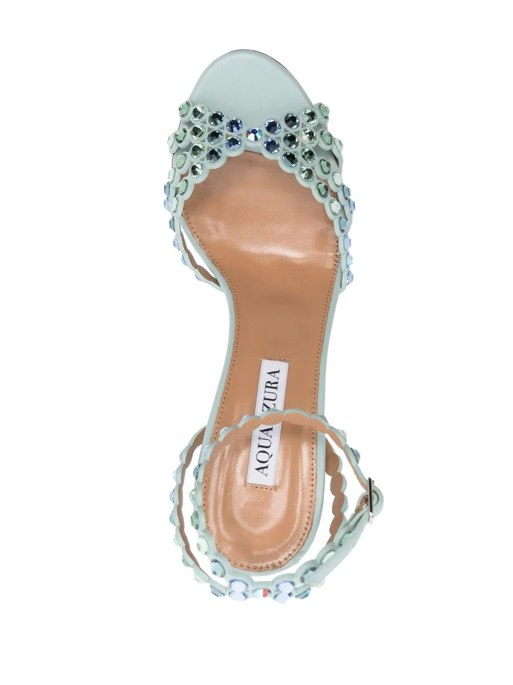 Aquazzura Jewelled Ankle Strap Stiletto Farfetch