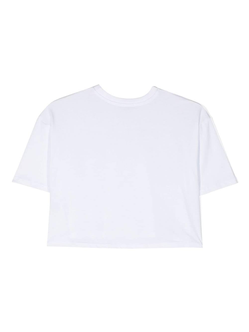 Pinko Kids T-shirt met logo - Wit