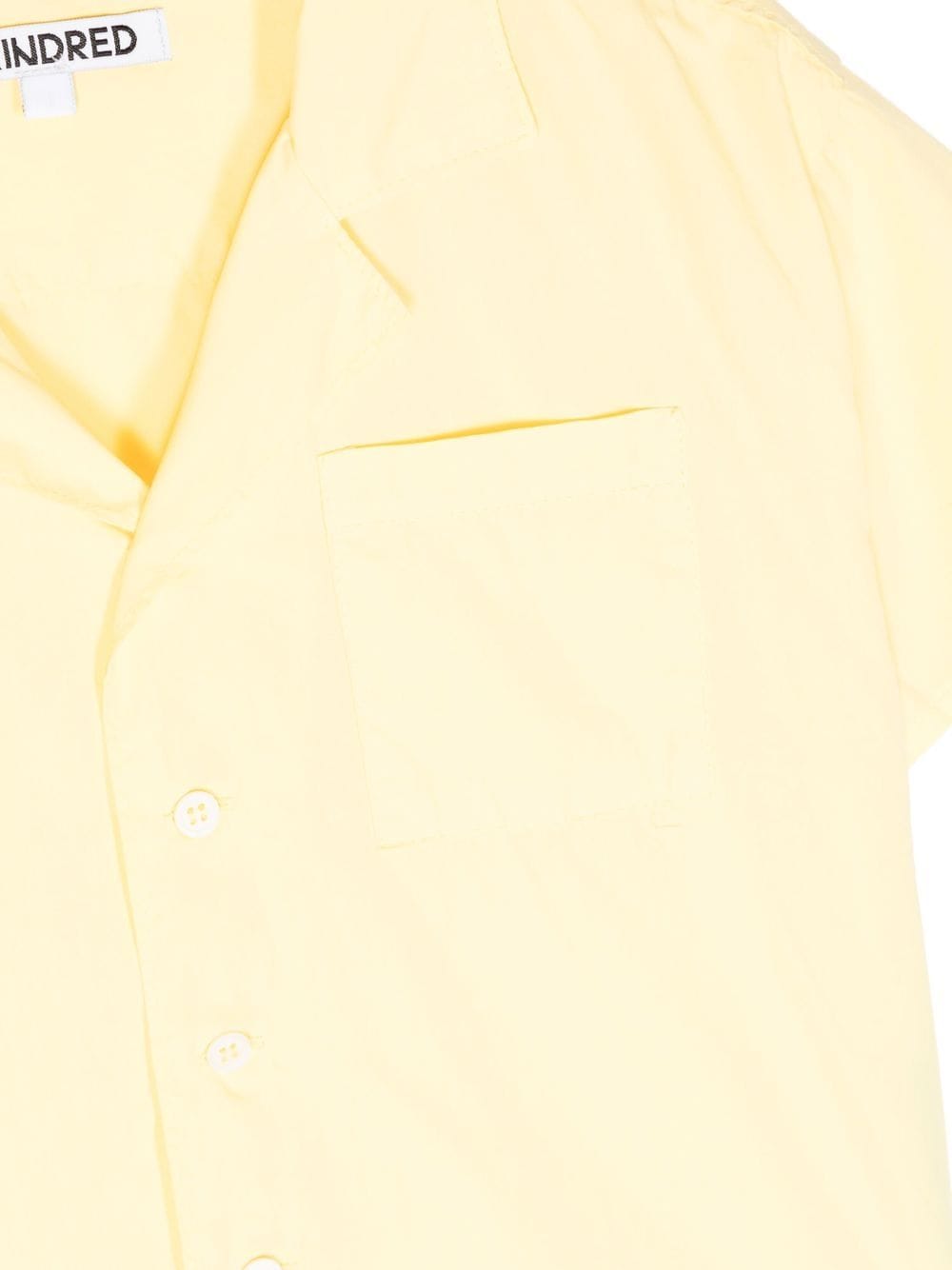 Shop Kindred Club-collar Short-sleeve Shirt In Yellow