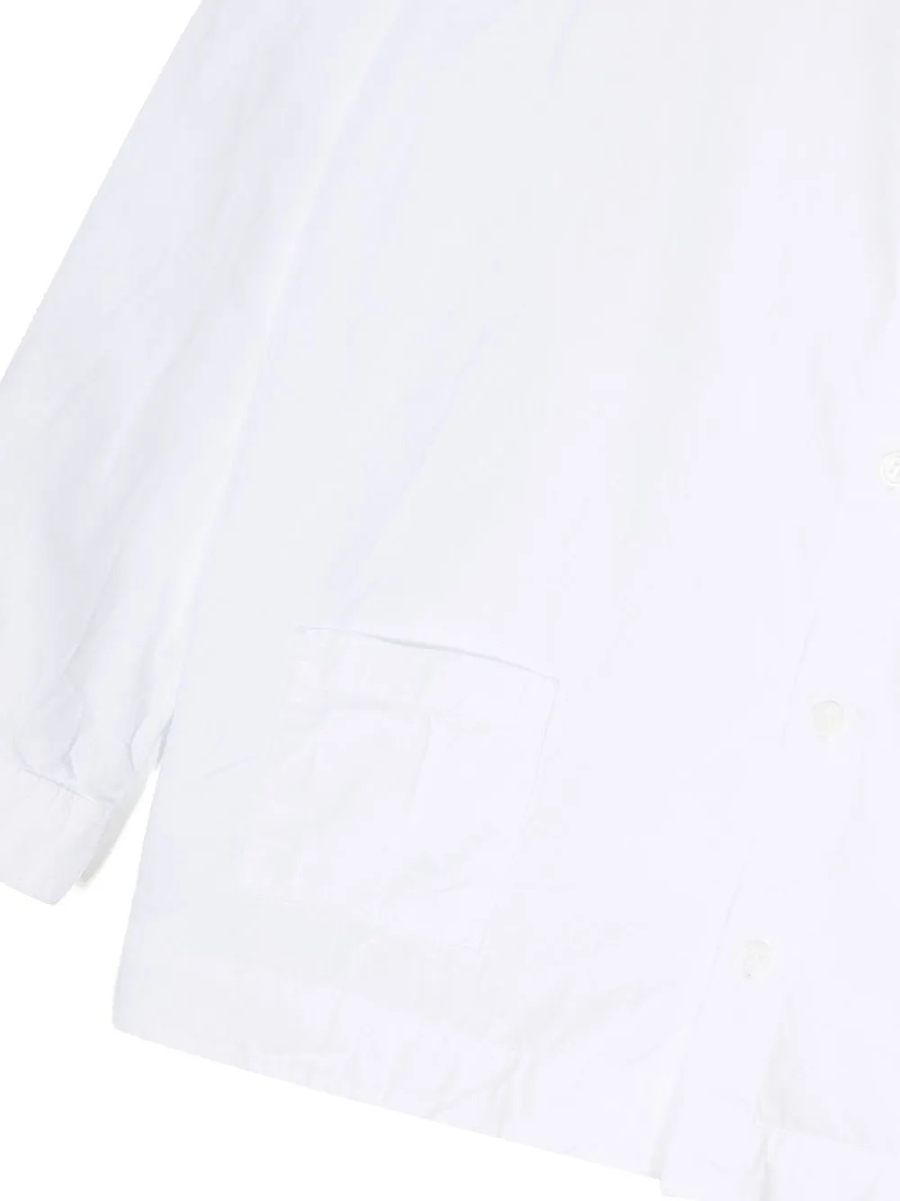Kindred Patch-pocket Long-sleeve Shirt In White