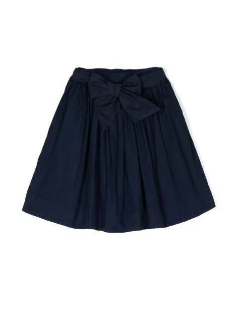 KINDRED self-tie organic-cotton skirt