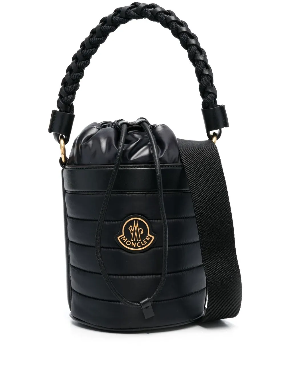 

Moncler logo-patch bucket bag - Black
