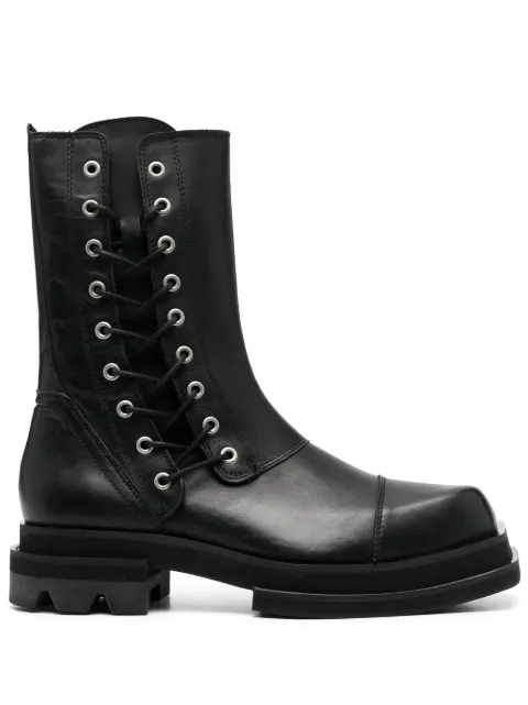 JORDANLUCA calf-leather combat boots