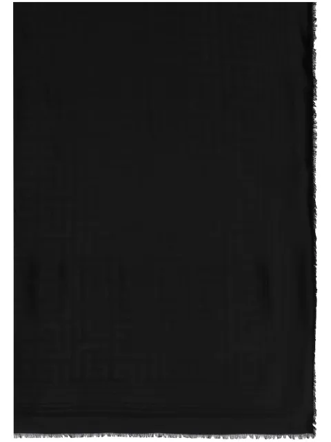 Balmain monogram modal-silk blend scarf