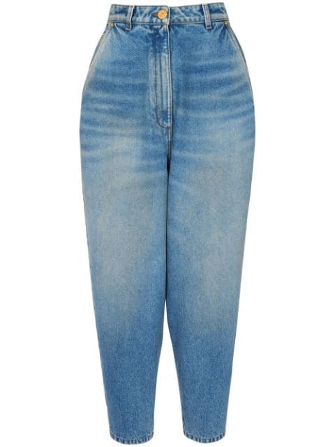 Balmain high-waisted tapered jeans