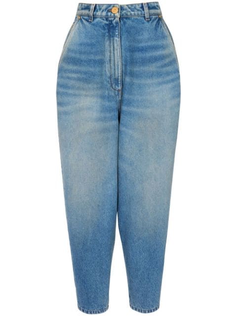 Balmain jeans tapered con tiro alto