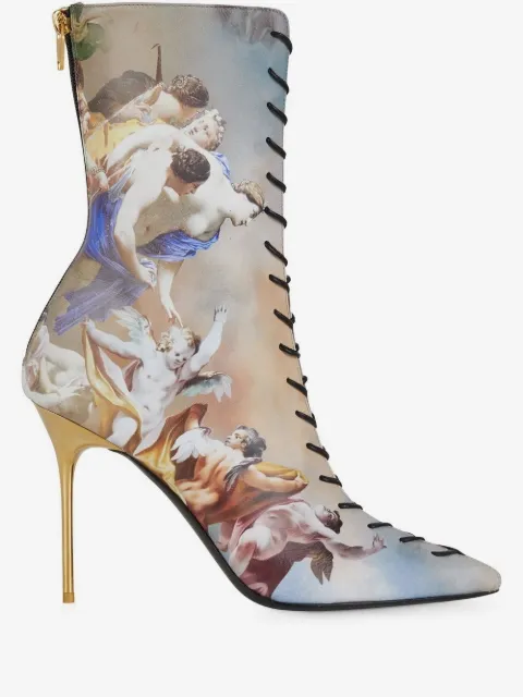 Balmain botines con estampado gráfico