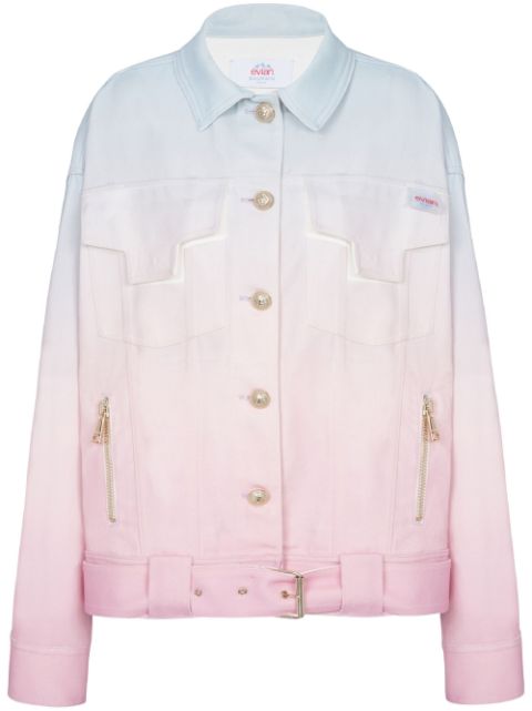 Balmain x Evian gradient denim jacket