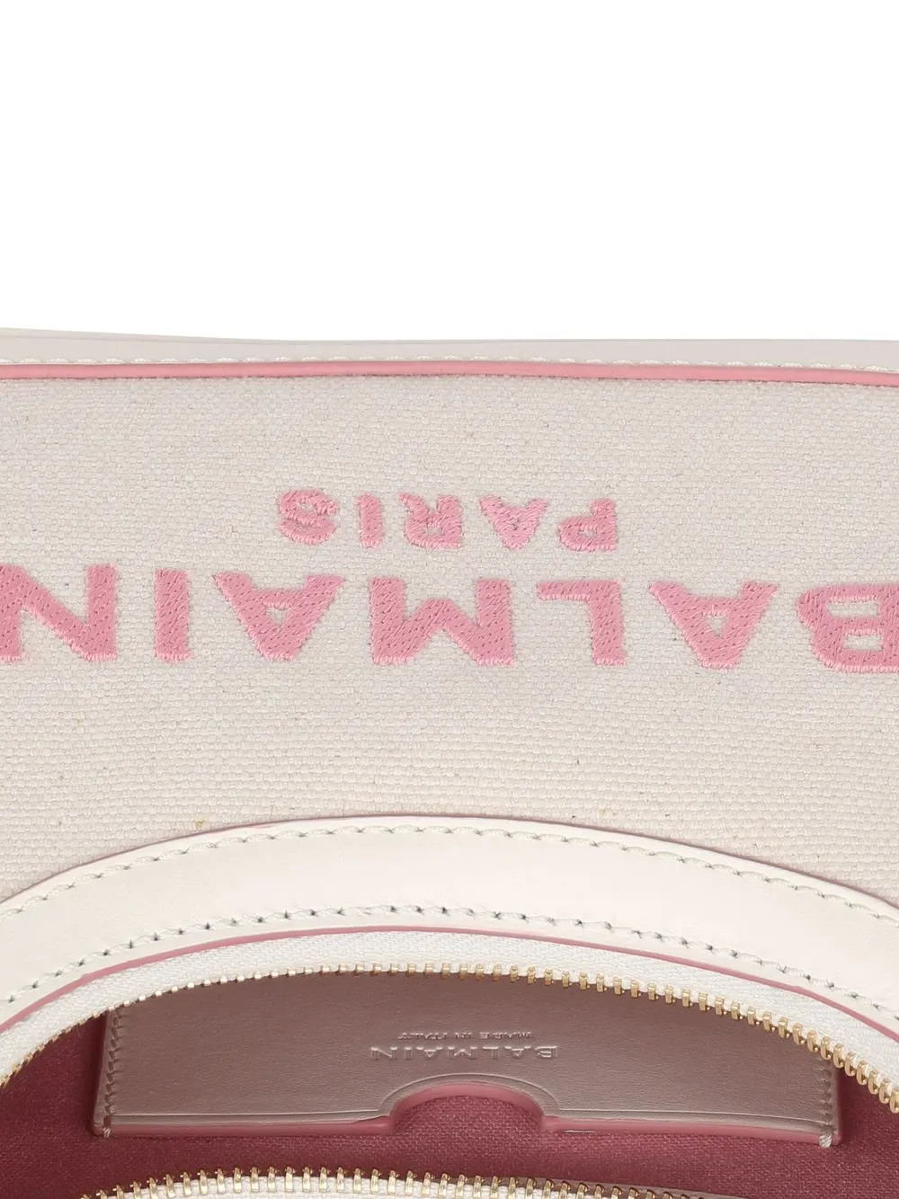 Balmain B-army Logo Shoulder Bag In Neutrals