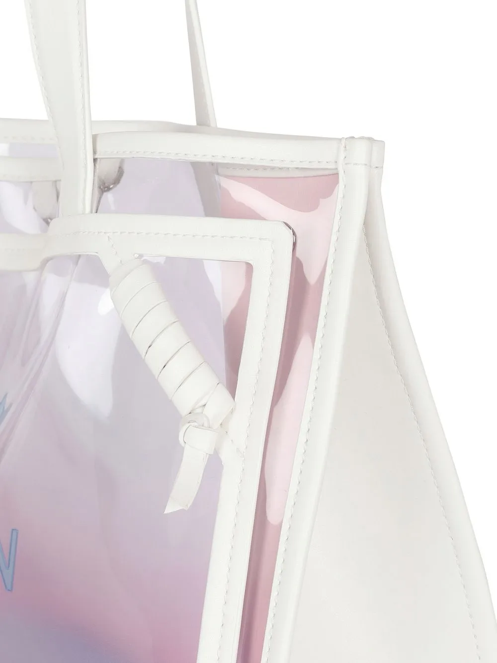Balmain X Evian Medium B-army Shopper Bag In White