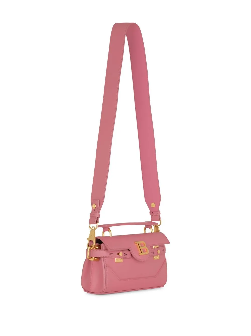 Balmain B-buzz Schultertasche 19cm In Pink