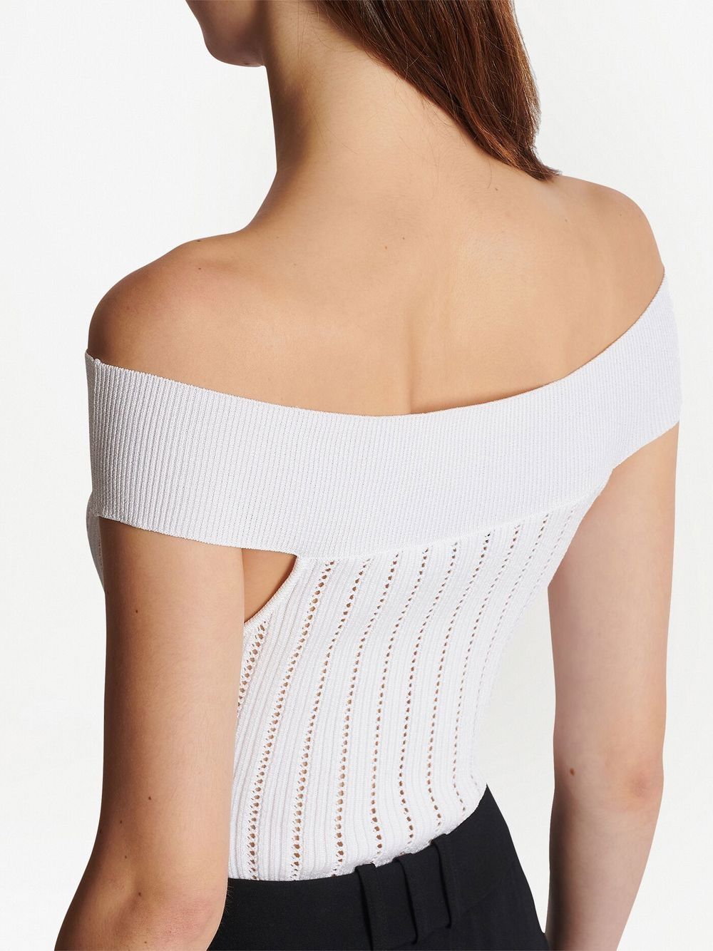 Balmain openwork knit bodysuit Women