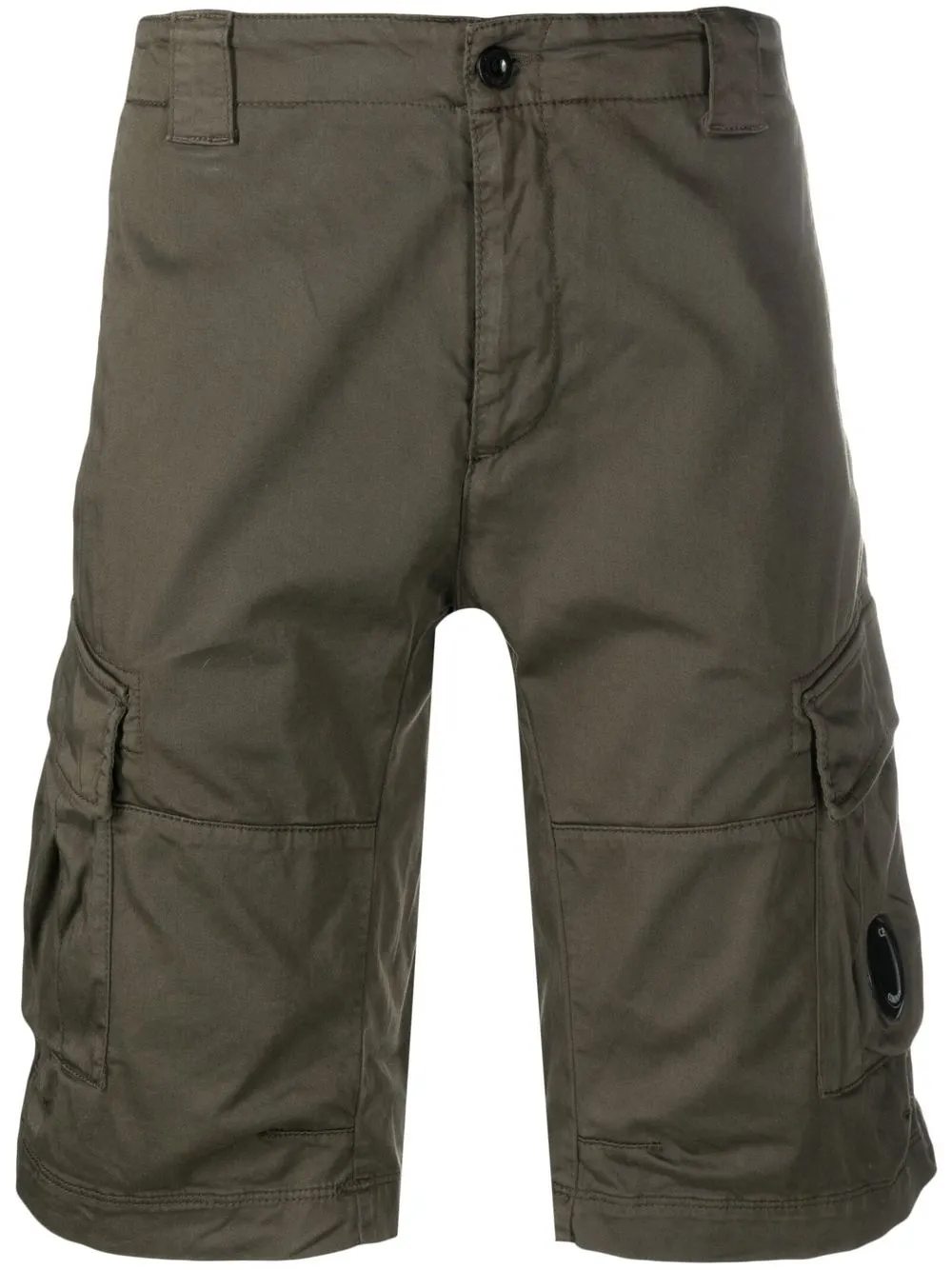 

C.P. Company logo-patch cargo shorts - Green