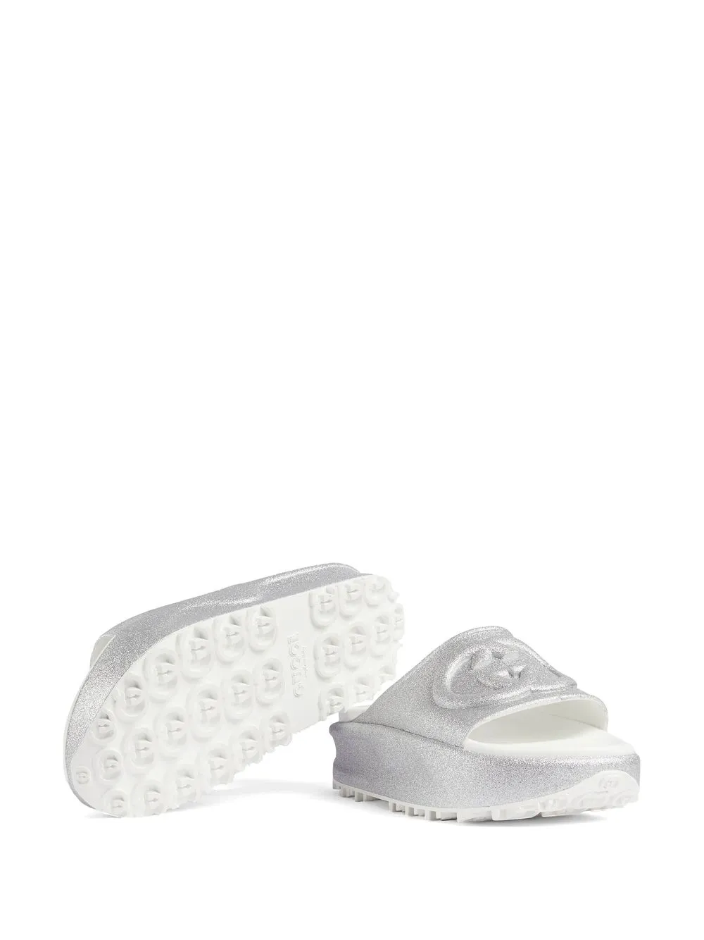 GUCCI INTERLOCKING G PLATFORM SLIDES