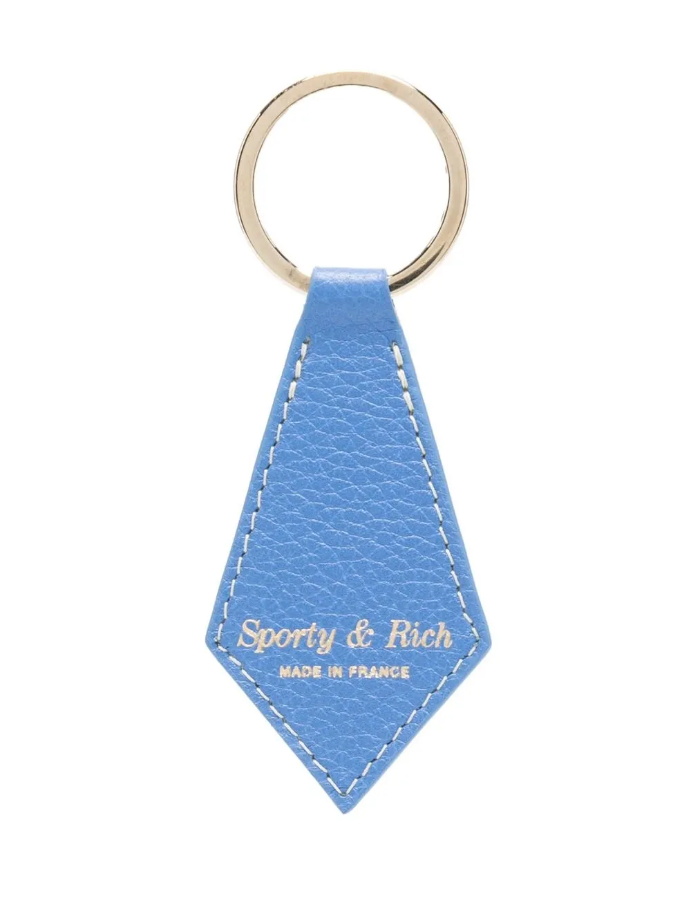 

Sporty & Rich logo-print keyring - Blue