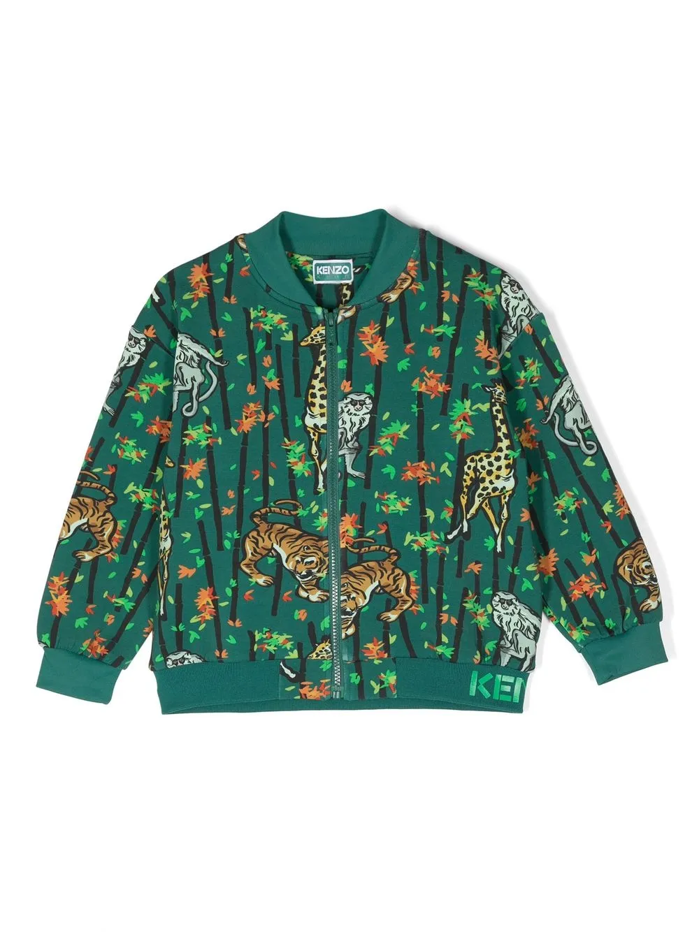 KENZO GRAPHIC-PRINT COTTON JACKET