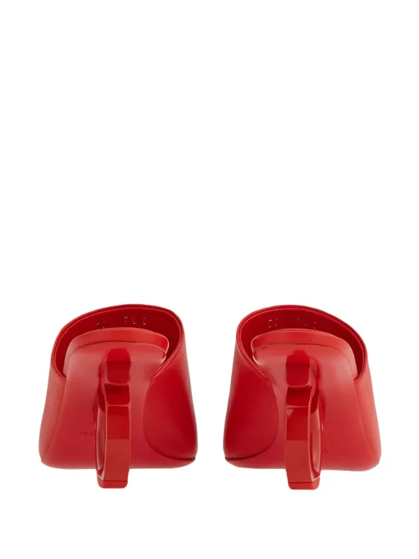 Ferragamo 70mm open-toe sculpted-heel Mules | Red | FARFETCH