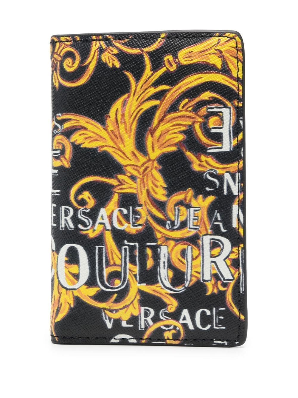 VERSACE JEANS COUTURE BAROCCO-PRINT BI-FOLD WALLET