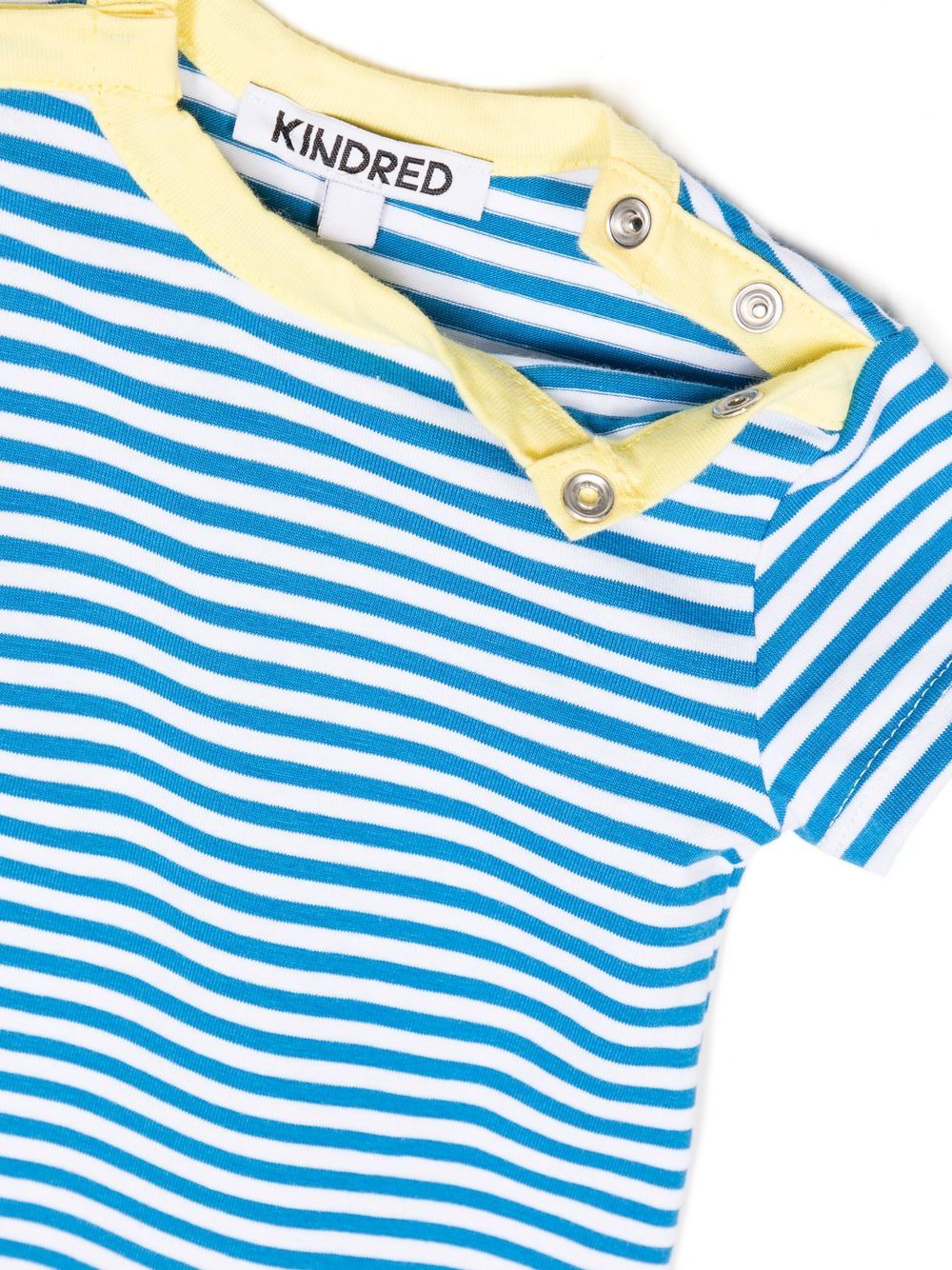 Shop Kindred Horizontal-stripe Romper Set In Blue
