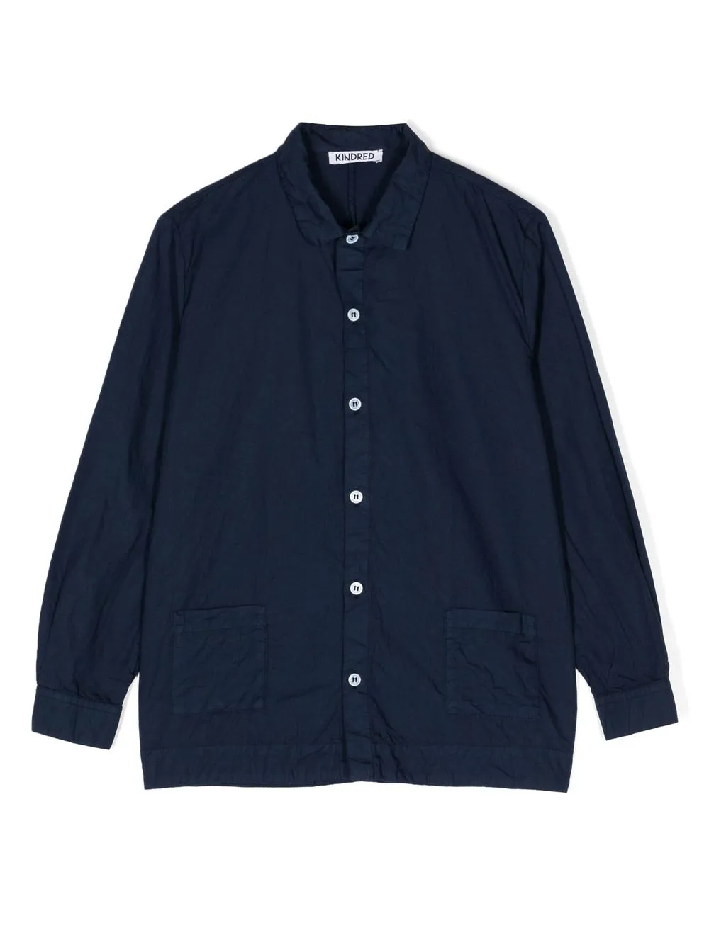 

KINDRED patch-pocket long-sleeve shirt - Blue