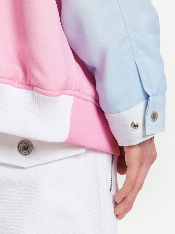 Karl Kani Gradient Denim Shirt Jacket Blue/Pink/White
