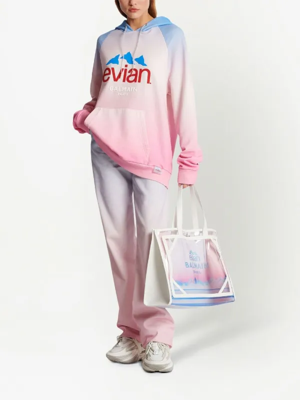 Balmain x Evian Gradient Denim Jacket - Farfetch