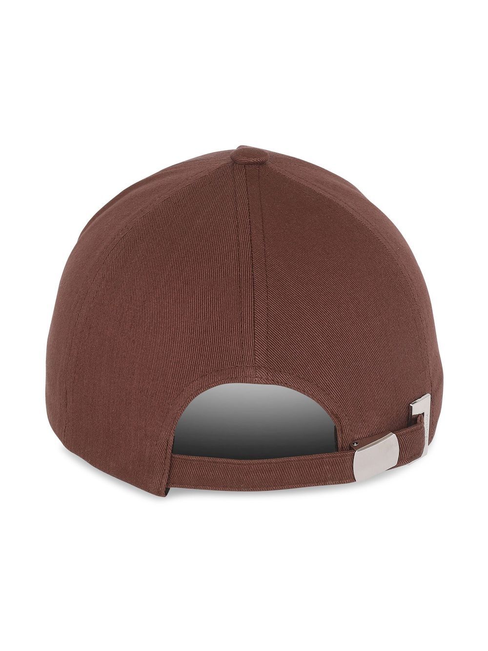Shop Balmain Logo-embroidered Cotton Baseball Cap In Brown