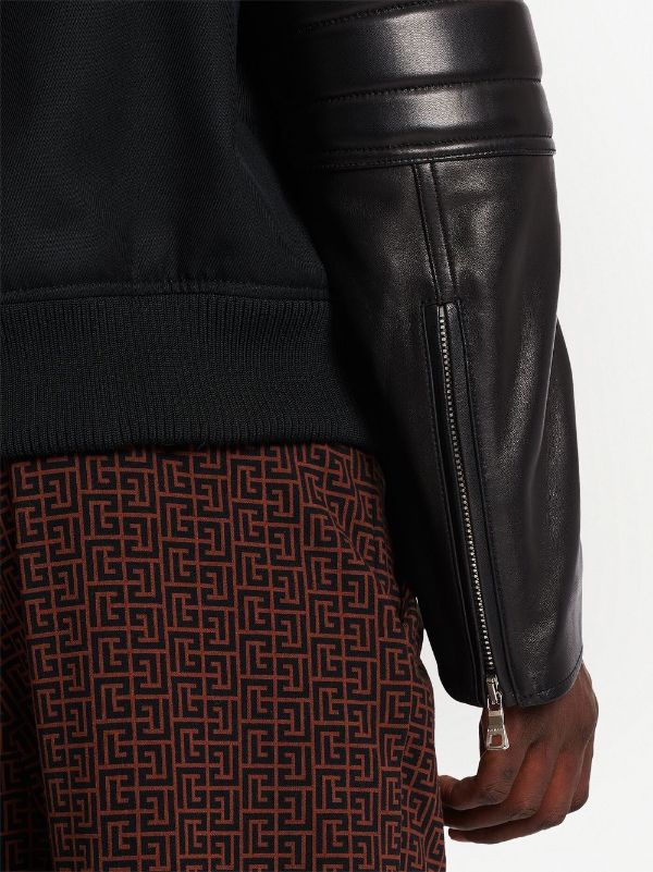 Balmain Regular brown bomber jacket