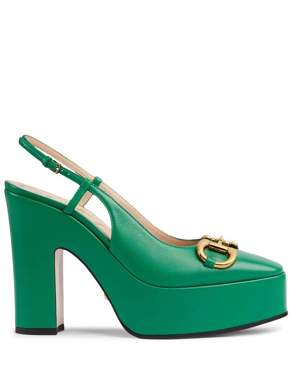 GUCCI 120MM PLATFORM LEATHER PUMPS