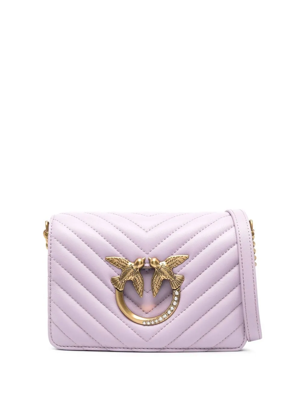 

PINKO Love quilted shoulder bag - Purple