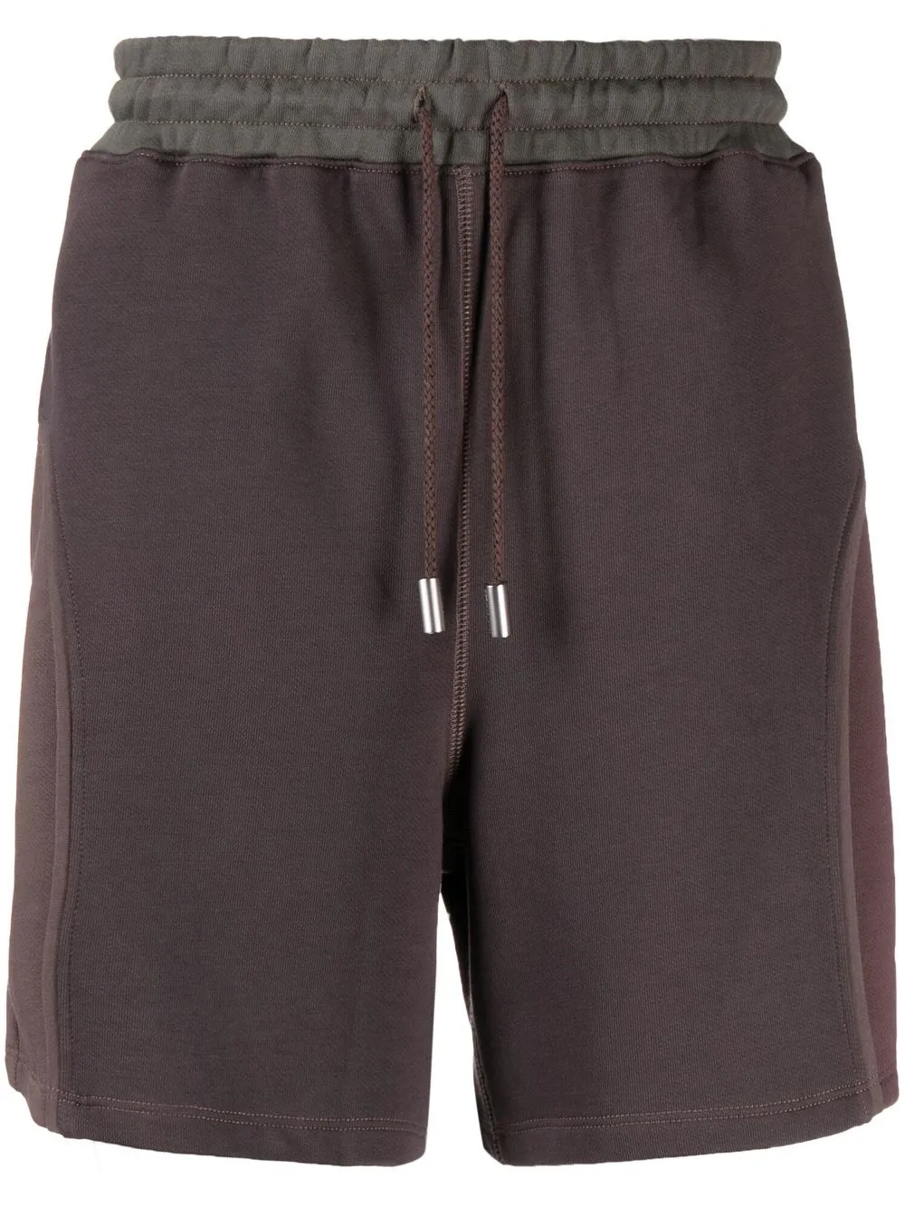 

Eckhaus Latta panelled-design cotton shorts - Brown